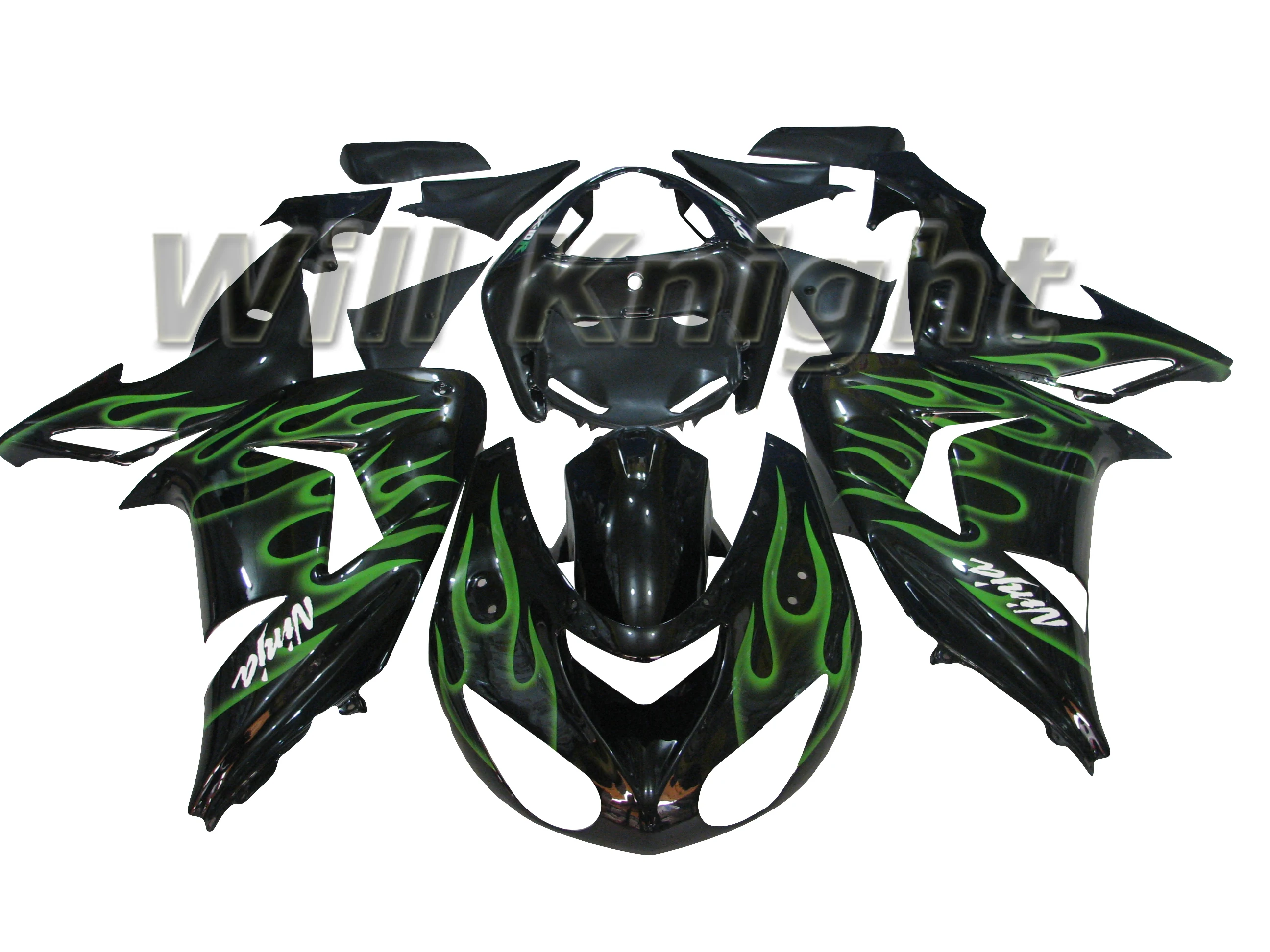 

Green Injection Fairing Kits for Kawasaki 2006 2007 ZX-10R ZX10R 06 07 Body Cover ABS