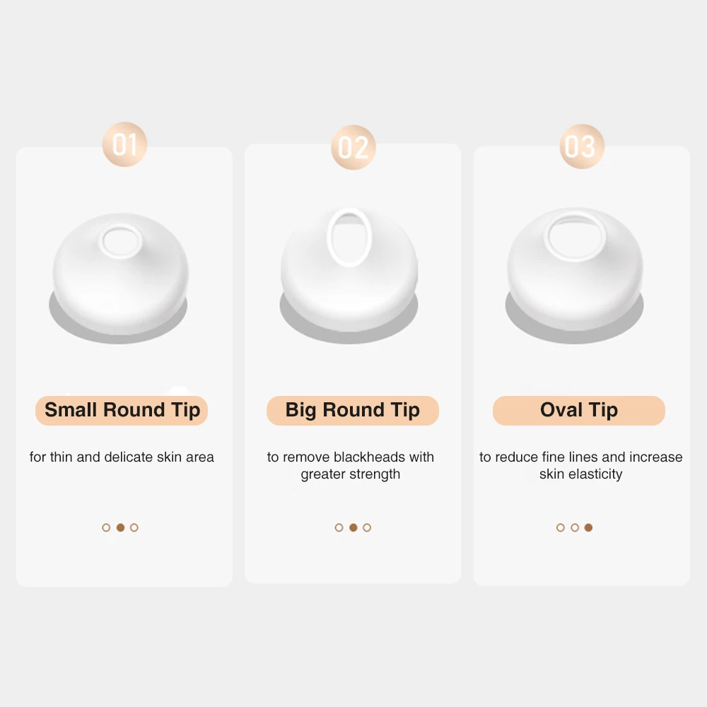 

Visual Blackhead Vacuum Remover with Magnifier LED Light Face T Zone Pore Cleaner Skin Care Tools Acne Black Dot Pimple Beauty