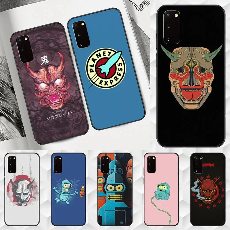 

Japanese Oni Hannya Demon Mask Phone Case for Huawei Y9 Y8 Y7 nova7 nova6 nova5 4G 5G pro se 2018 2019 soft Funda cover