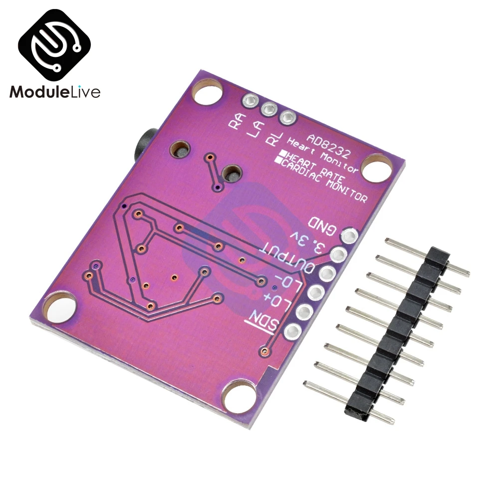 AD8232 Single Lead Heart Rate Monitor ECG Developemt Kit for Arduino Compatible Diy Electronic PCB Board Module | Инструменты