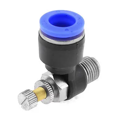 12mm Tube 1/4&quot PT Threaded Pneumatic Speed Controller Quick Fittings | Обустройство дома