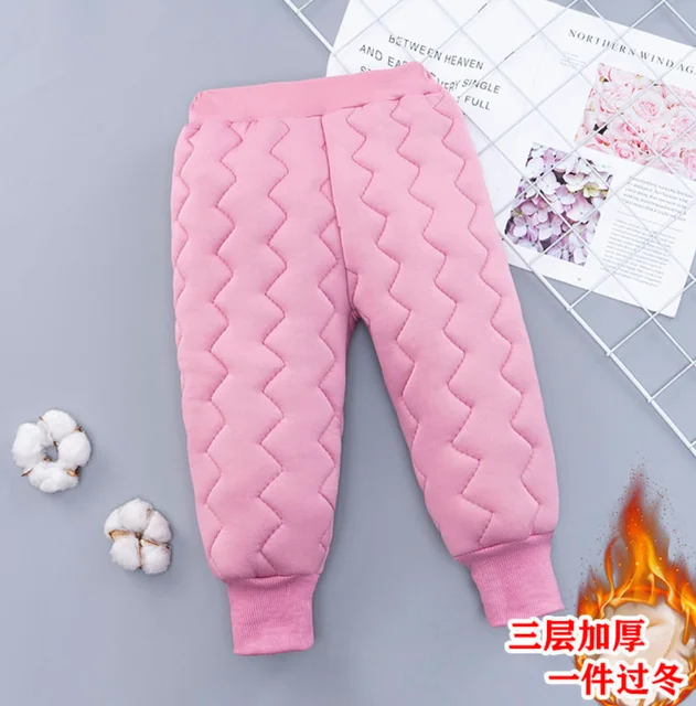 

warm fleece pants cotton thickened Leggings baby cotton pants Children warm fleevce trousers P5002