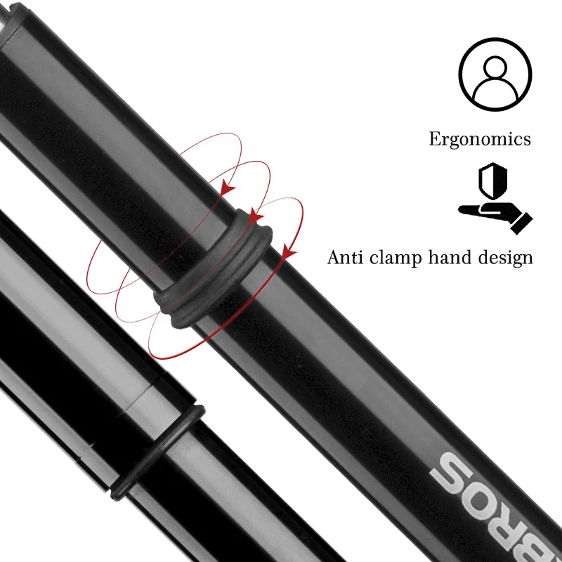 Насос велосипедный ROCKBROS 150 PSI алюминиевый сплав портативный с манометром | Спорт и