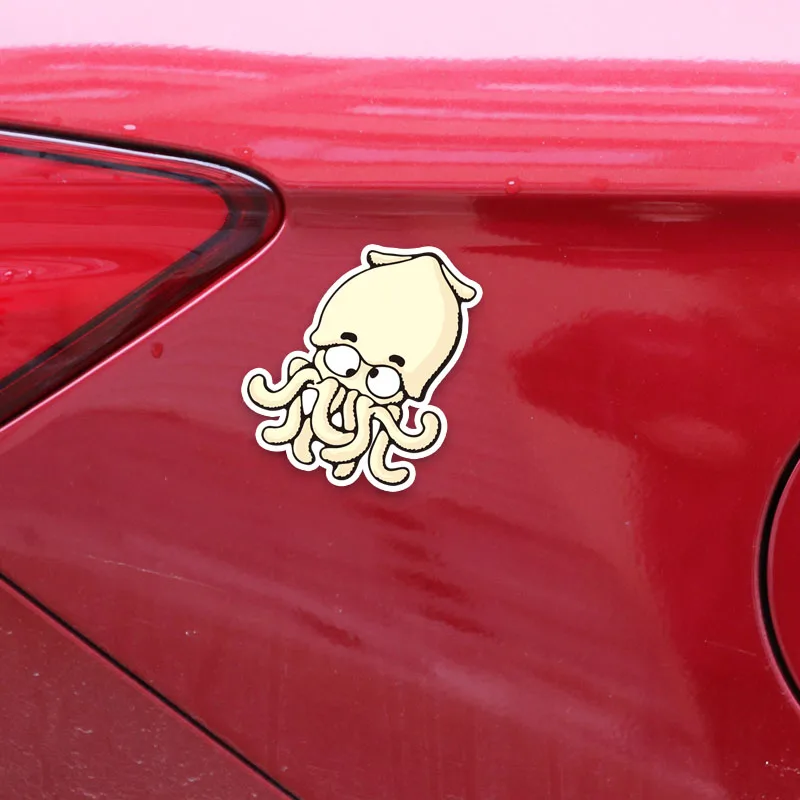 

Hot Fun Fun Cartoon Octopus Sticker Waterproof Sunscreen PVC Decal Car Modelling 12CM*12CM
