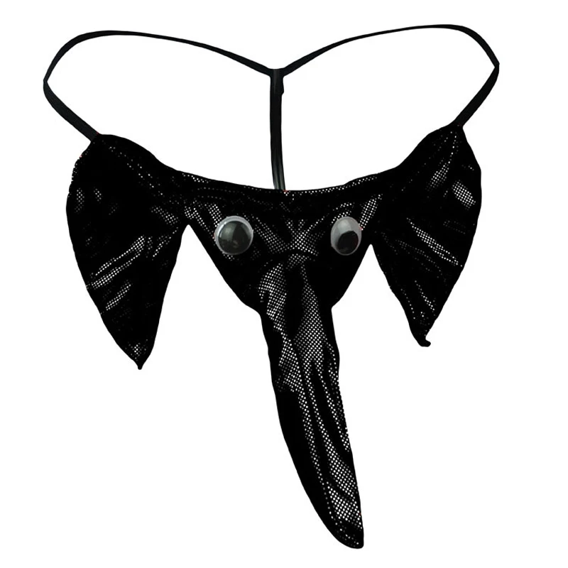 

Трусы-стринги в виде слона, нижнее белье для мужчин, эластичное нижнее белье с Т-образным ремешком, Эротическое нижнее белье