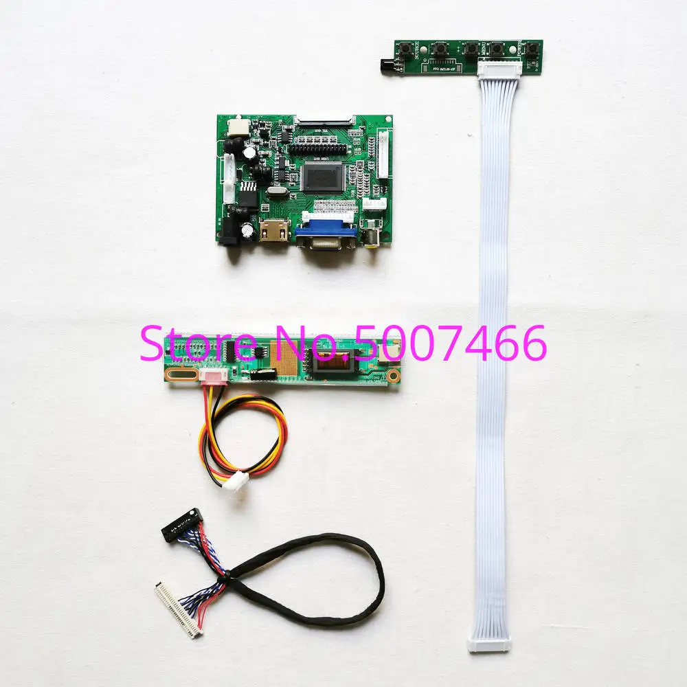 

Fit LP141WX3 (TL)(B1)/(TL)(B2)/(TL)(B4) 1CCFL 1280*800 14.1" VGA AV 30-Pin LVDS LCD Screen Monitor Controller Board DIY Kit