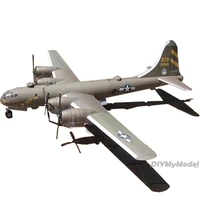 diymymodei 9365cm b29 super aerial fortress bomber aircraft diy 3d paper card model building sets construction toys educational