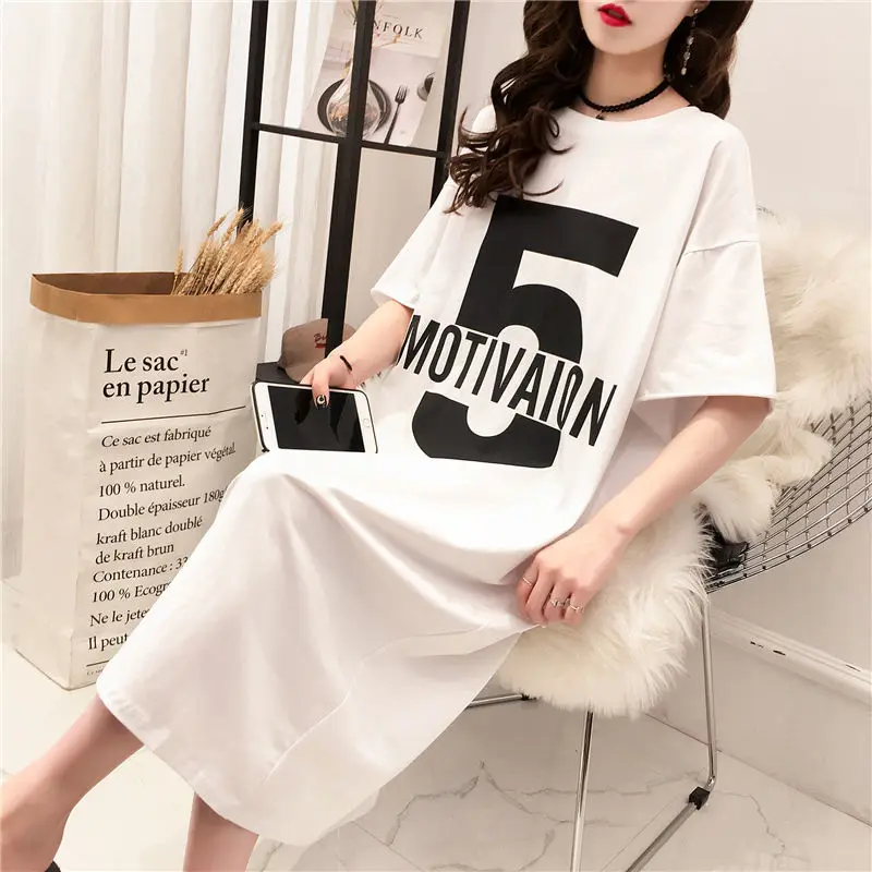 Ins/корейские платья с героями мультфильмов женское летнее платье футболка