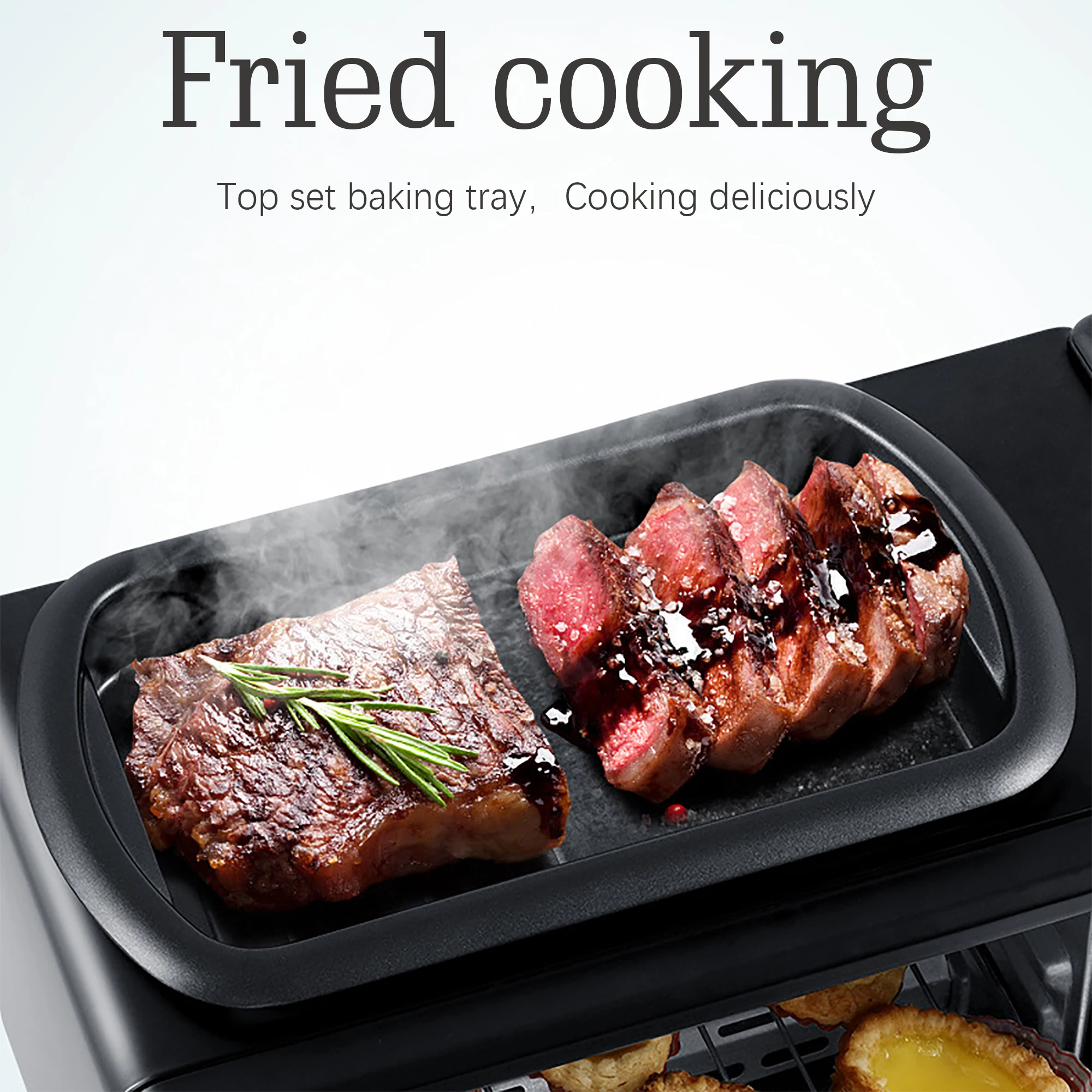 

Breakfast Machine Multi-function Drip Coffee Maker Household Bread Pizza Frying pan Toaster 220V