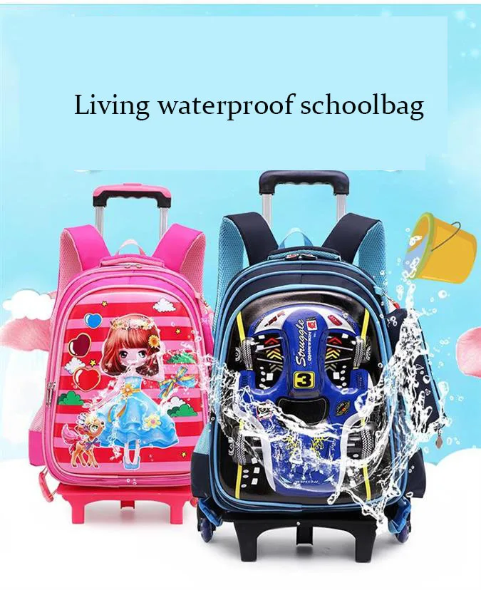 3 шт./компл. детская школьная сумка поднимающийся по лестнице чемодан школьная сумка на колесах студентов распылитель ранцевого типа для с Чемодан детский спортивный автомобиль, рюкзак для путешествий