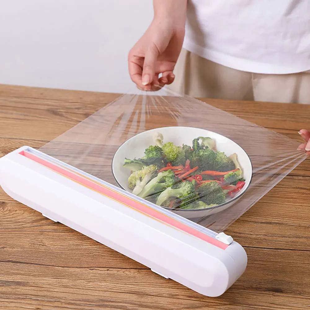 

Food Wrap Cutter Cling Film Cutter Foil Cling Film Wrap Dispenser Foil Film Wrap Storage Dispenser Cutter Kitchen Accessories