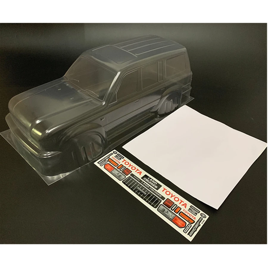 

1/10 Rc Гусеничный игрушечный автомобиль, прозрачный корпус ПК с наклейкой 313 мм, подходит для TRAXXAS TRX4 SCX10/D90/CC01, строительный грузовик