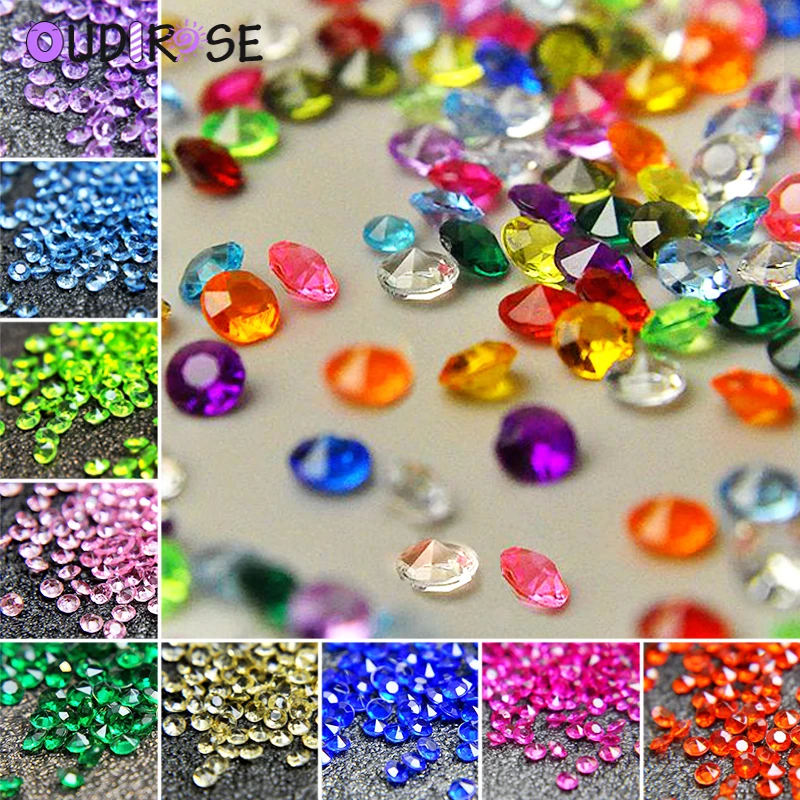 2000PS 4 5 мм акриловые стразы конфетти для создания свадебного украшения в виде