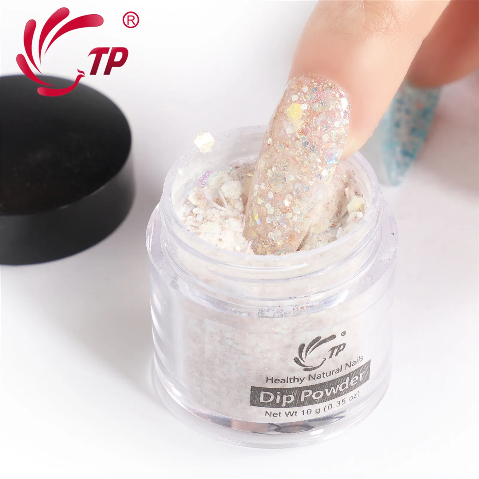 Блестящие хлопья для ногтей пудра маникюра с блестками градиентный блестящий