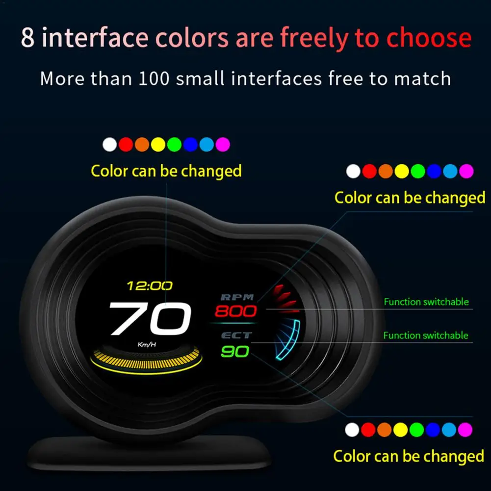 F9 интеллектуальный мобильный компьютер для вождения OBD2 + GPS HUD