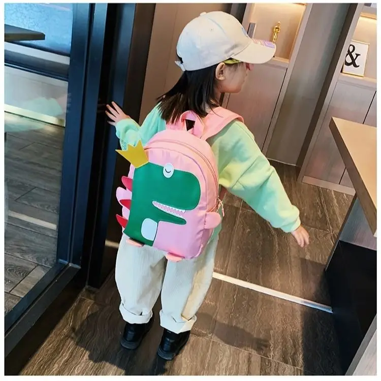 

New Cute Cartoon Dinosaur Bag Kindergarten Boys and Girls Backpack bags for women