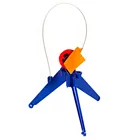 Портативная удочка для зимней подледной рыбалки, наконечник со встроенным индикатором, аксессуары для любителей зимней рыбалки, случайный цвет