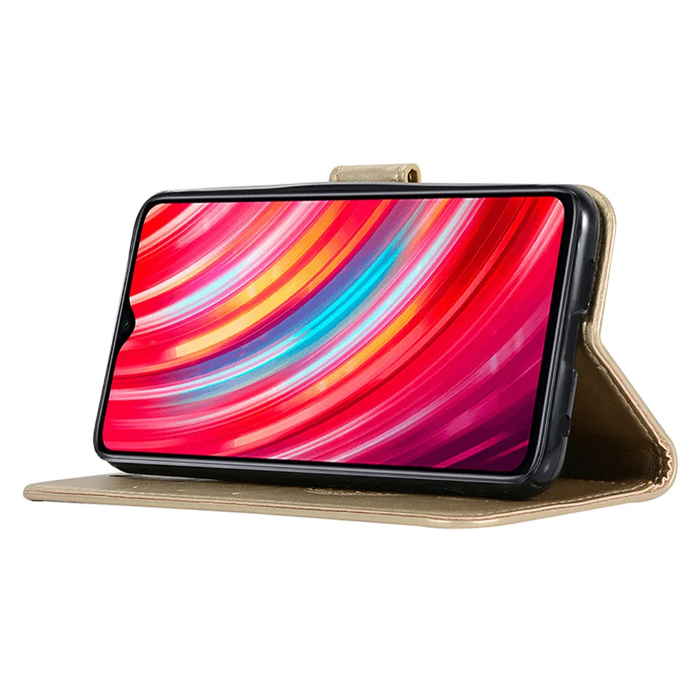 Кожаный чехол подставка для Xiaomi Redmi Note 8 Pro книжка Xiomi Mi Note8 Red бумажник Note8Pro 8Pro