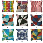 Мультяшный крючок с защелкой, подушка с рисунком решетки, искусство и ремесла, акриловая домашний декор, вышивка, диван-кровать