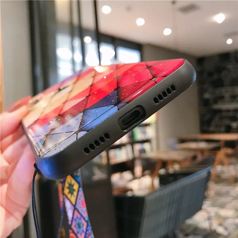 Разноцветный чехол из золотой фольги для телефона XiaoMi 8 Explorer 9 SE 8Lite Mi6 Mi Play A1 A2 A3Lite