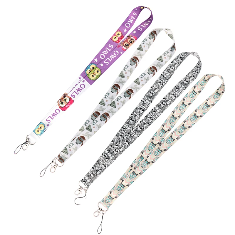 

C993 Cute owl Lanyard for Key Neck Strap lanyard Card ID Badge Holder Key Chain Key Holder Hang Rope Keyrings Accessories