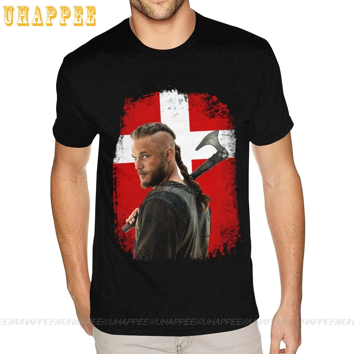 

Denmark Viking Printing T Shirt Big Size For Boyfriend Great Photo T Shirts