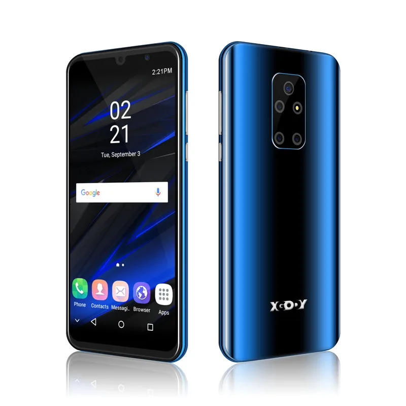 XGODY 3G смартфон с 5 дюймовым дисплеем четырёхъядерным процессором ОЗУ 1 ГБ ПЗУ 8 2500