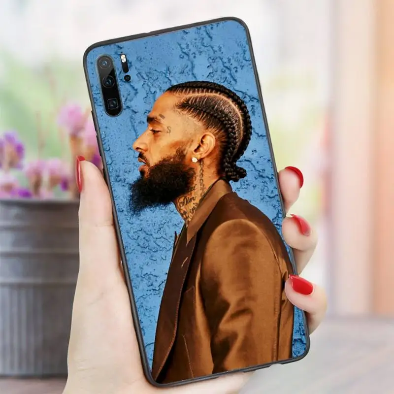 

Nipsey Hussle famous singer Phone Case For Huawei honor Mate P 10 20 30 40 i 9 8 pro x Lite smart 2019 nova 5t