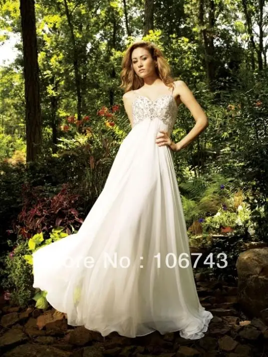 summer Spaghetti Strap 2018 new style Sexy bride beach cheap Custom beading chiffon sweetheart bridal gowns bridesmaid dresses | Свадьбы и