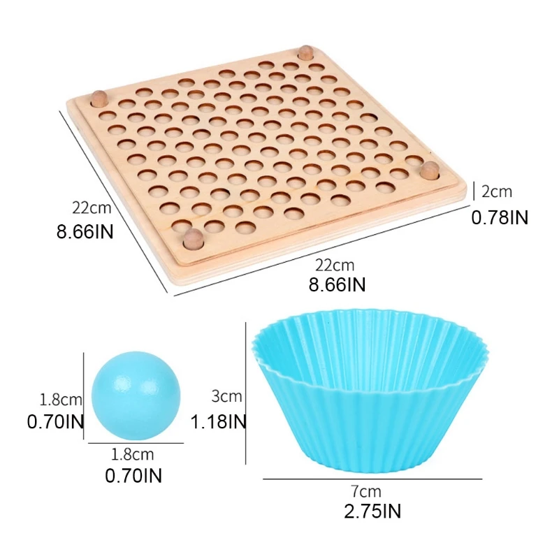 

Clip Counting and Sorting Bead Toys, Children Clip Ball Puzzle for Preschool Toddler and Educational Learning