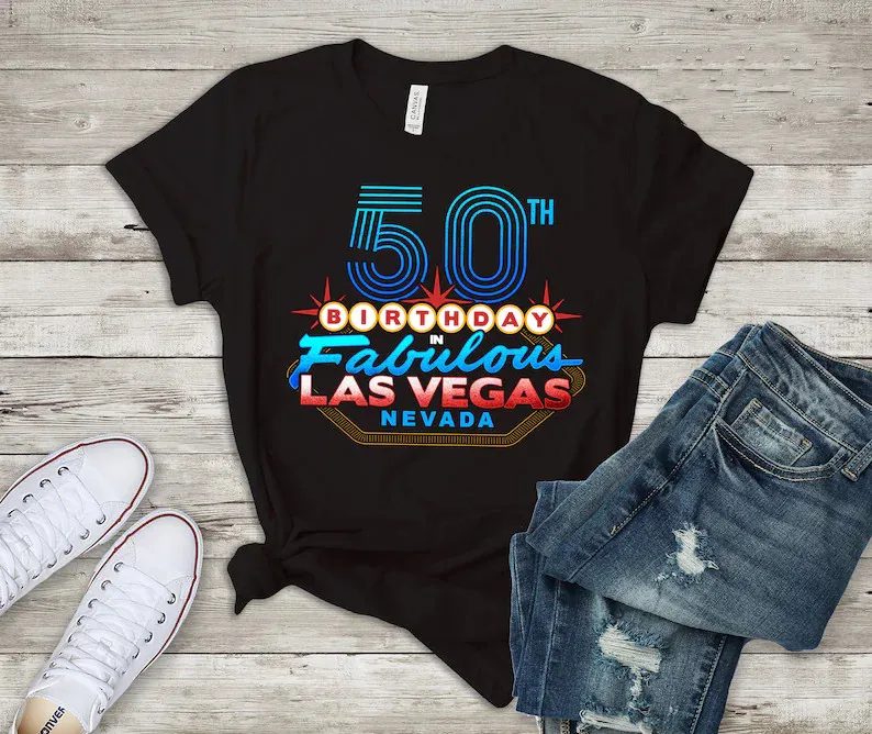 

50th Birthday Tshirt Fabulous Gift for Birthday, Perfect Gift For Her Fashion 100%Cotton O Neck T-shirt Casual Short Sleeve