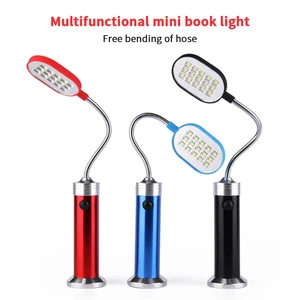 LED Strong Light Flashlight Alloy Waterproof Lighting Work Light Multifunctional Mini Book Light Creative Magnet Base Table Lamp