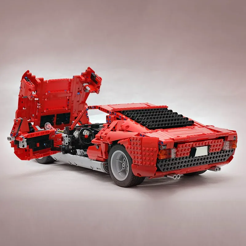 Мпц серии Lamborghini Miura Супер гоночный автомобиль подходит LeGINGlys техника MOC-24294 модель