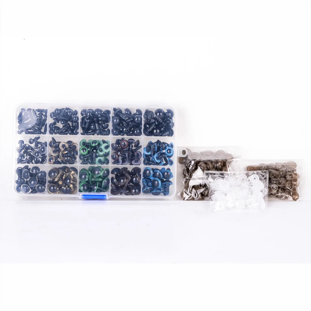 264 шт./кор. 6 12 мм в диаметре различные Цвет Пластик Безопасность глаза для