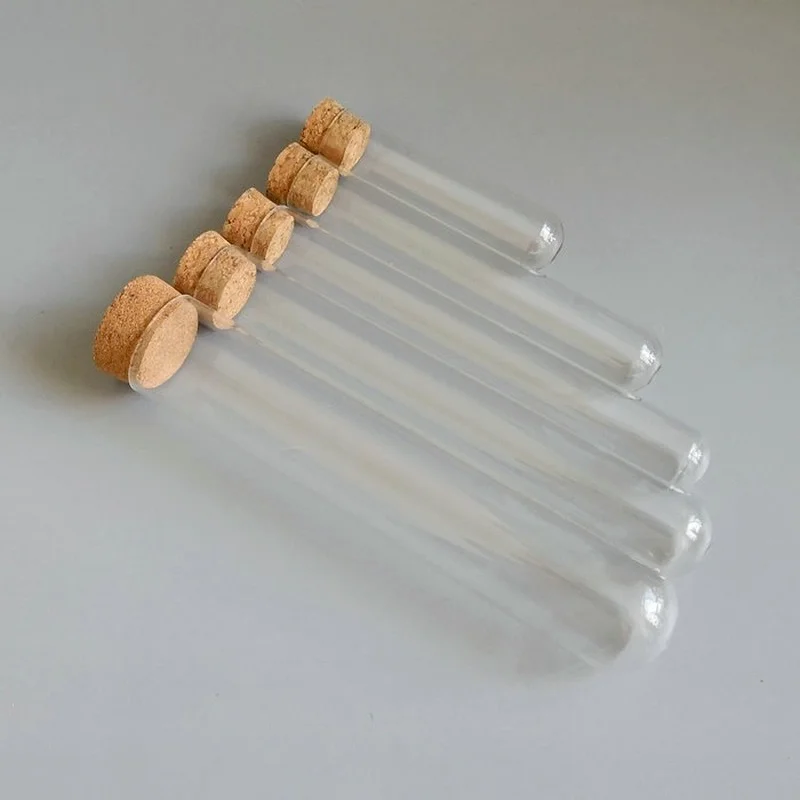Пробирки из прозрачного стекла с круглым дном 12 шт./лот диаметр 20/25/30 мм пробкой