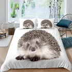 Дома класса люкс с принтом ЁЖ 23 шт. мягкие постельное белье Queen Размеры и King Размеры детская Постельное белье EUUSAU Размеры