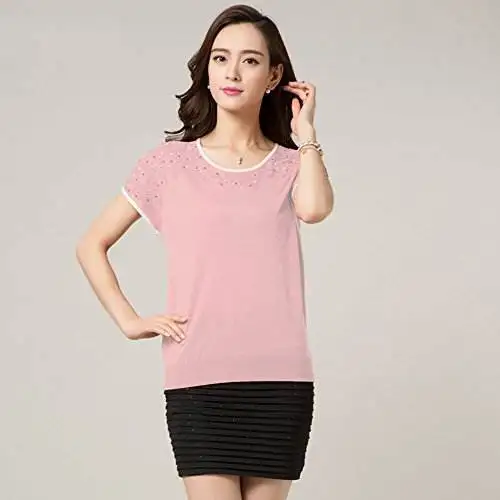 

T-shirt green Women 2019 New Women White T Shirt summer Cotton T shirt