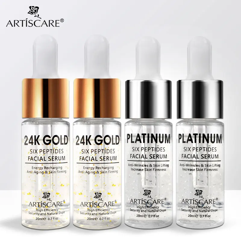 ARTISCARE Platinum + 24k Gold шесть сыворотка с пептидами для лица антивозрастной увлажняющий