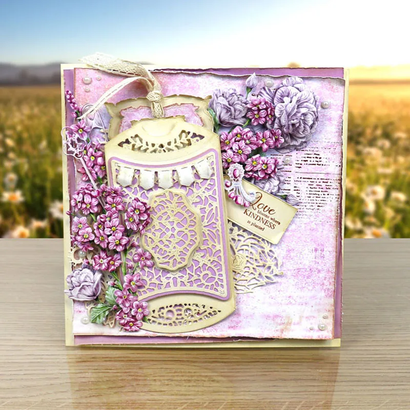 Elliptical Rectangular Flower Frame Metal Cutting Dies Scrapbooking Album Paper DIY Card decoration Craft Embossing Die Cuts | Дом и сад