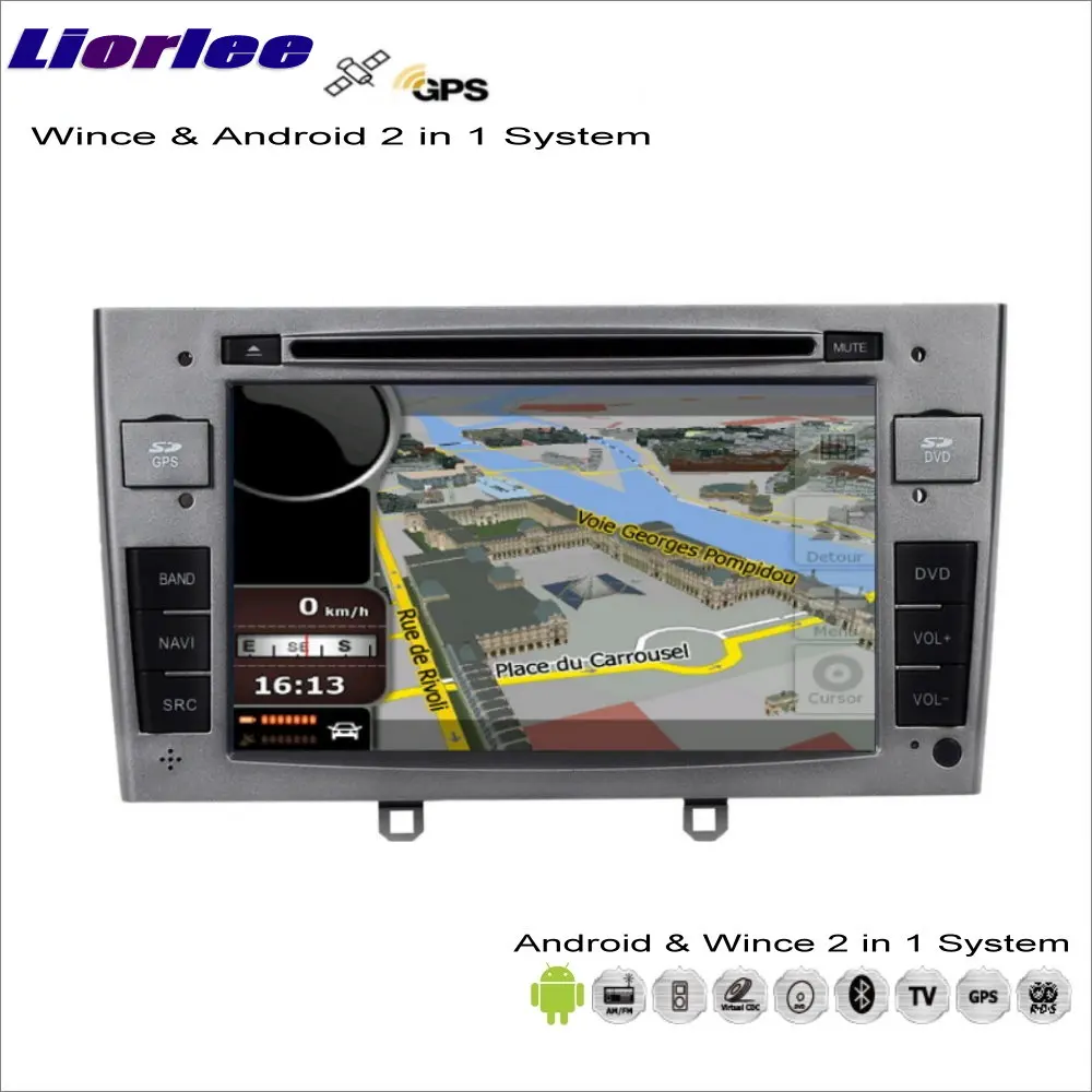 Для Peugeot RCZ/308/408 2009 2015 автомобильный Android мультимедийный плеер Радио CD DVD GPS Карта