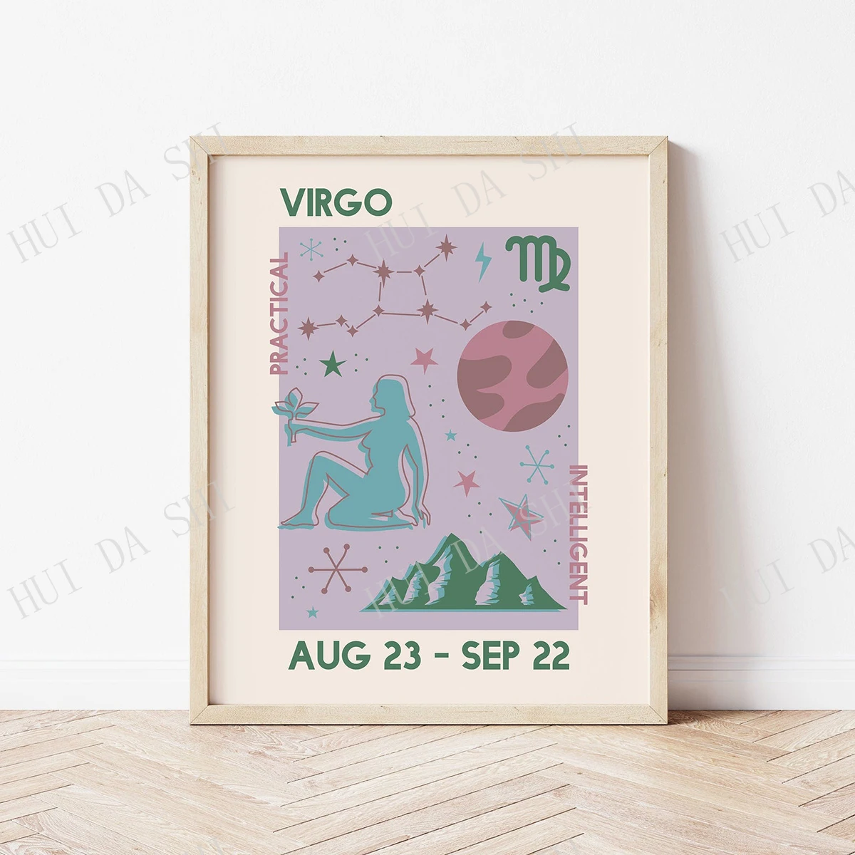 6 из двенадцати созвездия зодиака цифровое искусство | Абстрактная Астрология