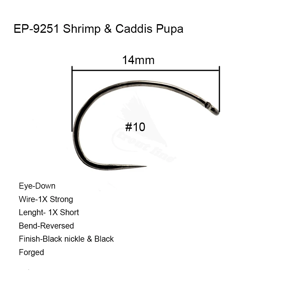 Eupheng Plus 25 шт. 50 Искусственные Креветки Caddis Pupa соревнование без надписей зернистая