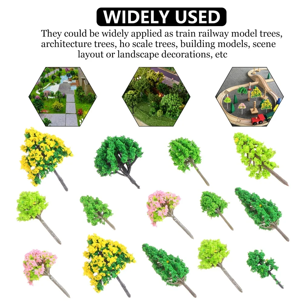 

55pcs Landscape Model Trees Tree Models DIY Scenery Landscape Trees