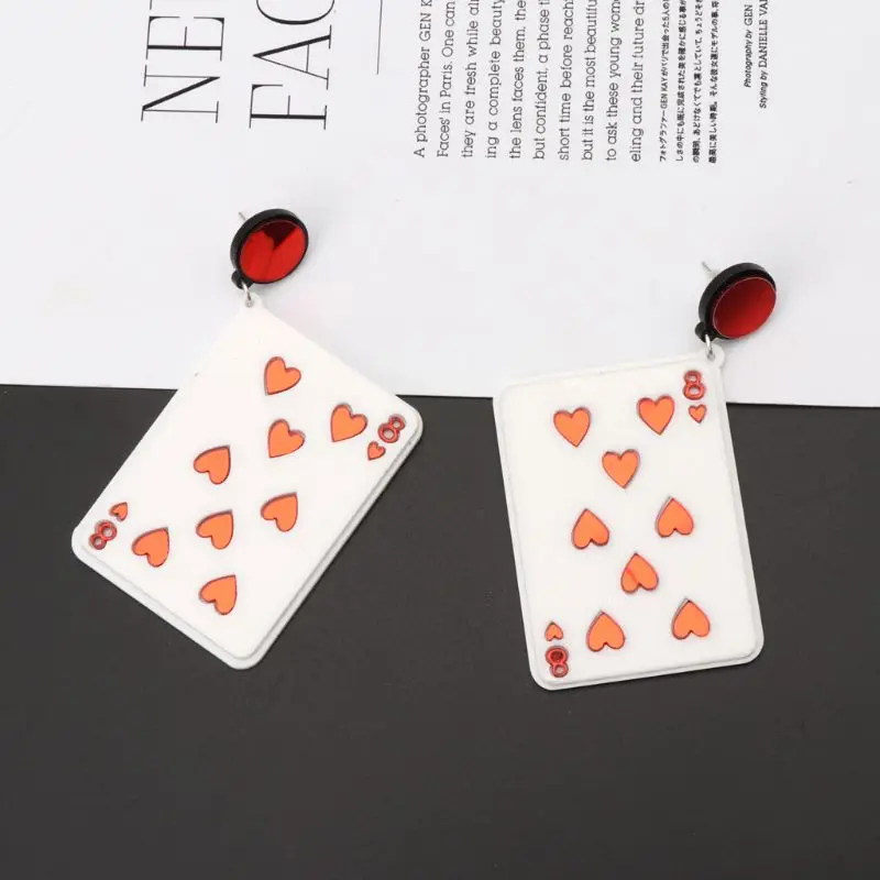 Акриловые большие серьги для ночного клуба листья Глаза Кошка звездчатая