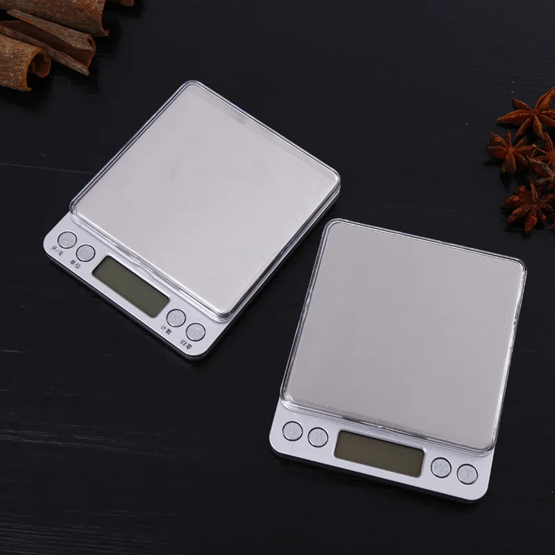 

Battery USB Mini LCD Display Jewelry Scale Electronic Scale 500/0.01g 3000g/0.1g Baking And Healthy Food Weight Measurement