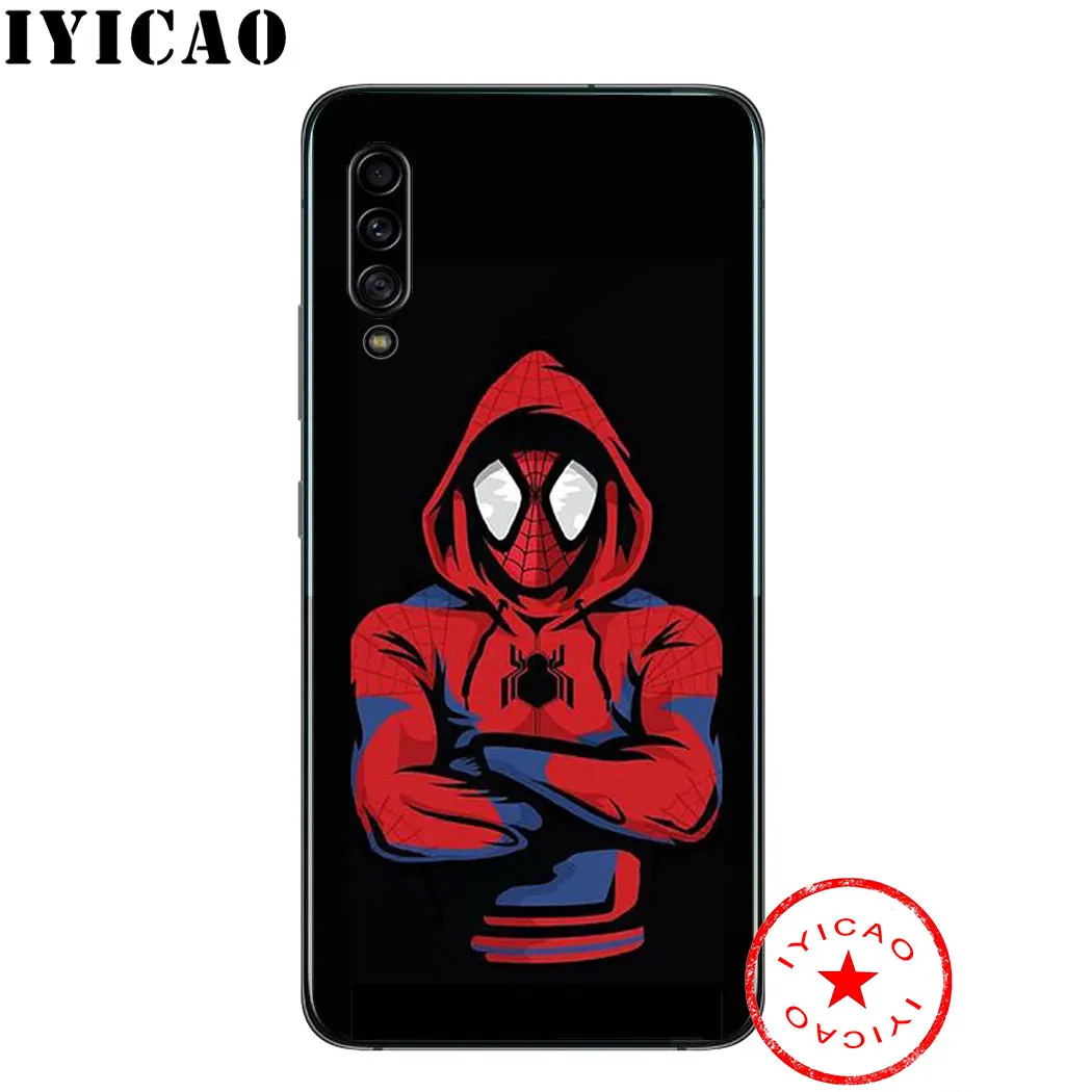 IYICAO Человек-паук с мягкий чехол для samsung Galaxy S10e S10 S9 S8 Note 8 9 10 плюс S6 S7 Edge ТПУ |