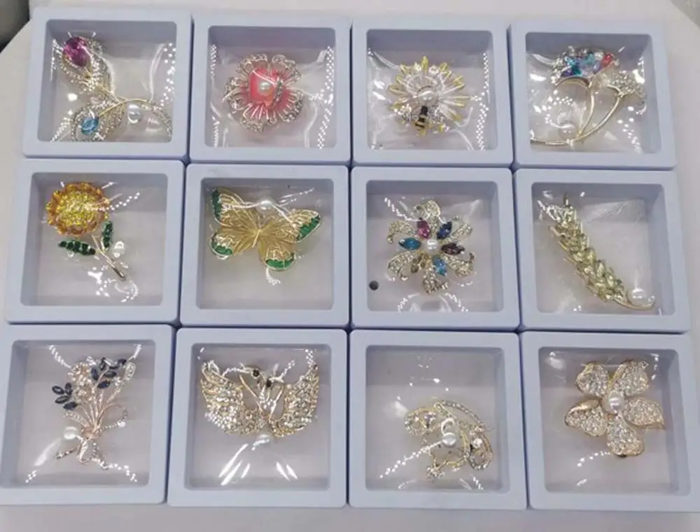 Doce da Pérola Broches para as Mulheres Atacado Vário Estilo Fino Real Água 20 Pcs