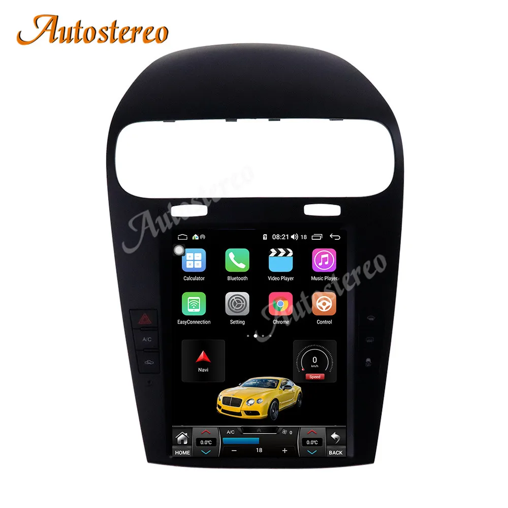 Для Dodge Journey для Fiat Freemont Tesla style Android 9 0 4G автомобильный радиоприемник с навигацией