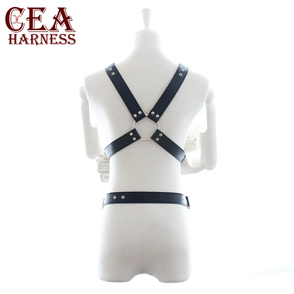 CEA.HARNESS, мужской бондаж, нижнее белье, гей, тело, бондаж, кожаный жгут, для мужчин, гей, готический, косплей, тело, грудь, Половина ремня, костюм