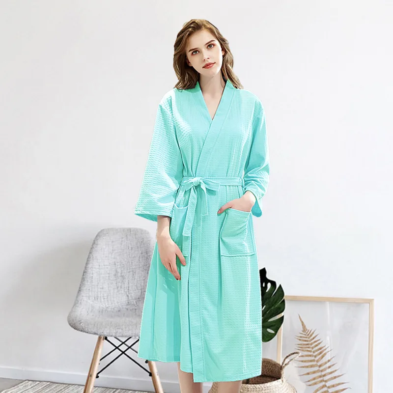 women green Сексуальный зимний длинный халат для влюбленных, нижнее белье, ночная рубашка, топ для сна, женский и мужской халат, ночная рубашка, утолщенные халаты для ванной, одежда для сна - Цвет: women green